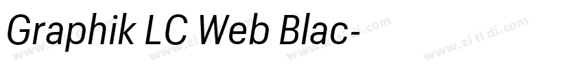 Graphik LC Web Blac字体转换
